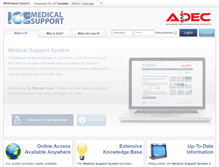 Tablet Screenshot of icemedicalsupport.com